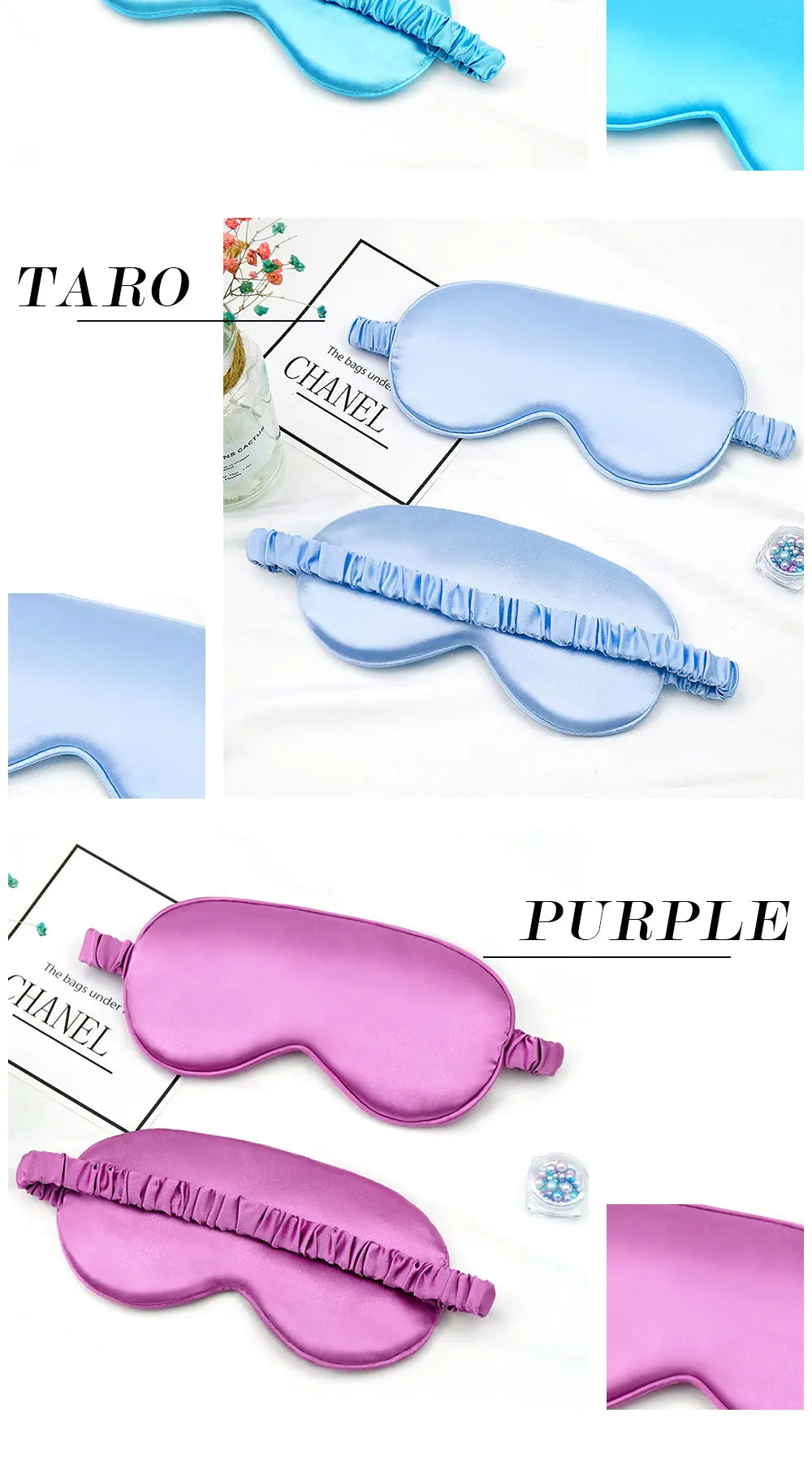 Imitated Silk Sleep Eye Mask Light Blocking Eyeshade