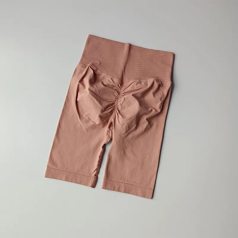 Women’s High-Waist Yoga Shorts – Hip Push-Up & Tummy Control