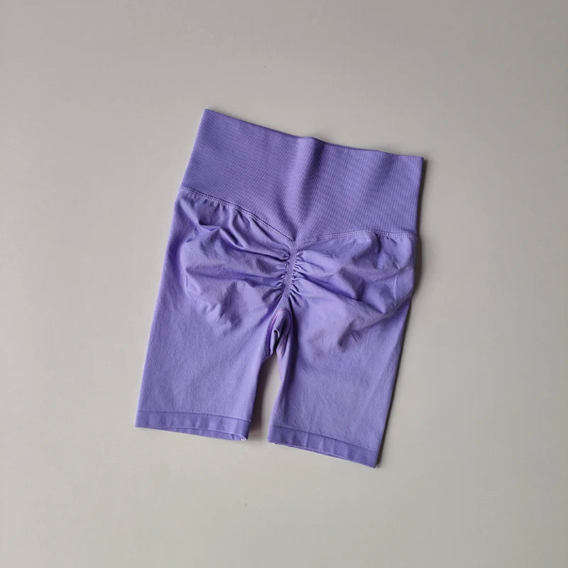 Women’s High-Waist Yoga Shorts – Hip Push-Up & Tummy Control