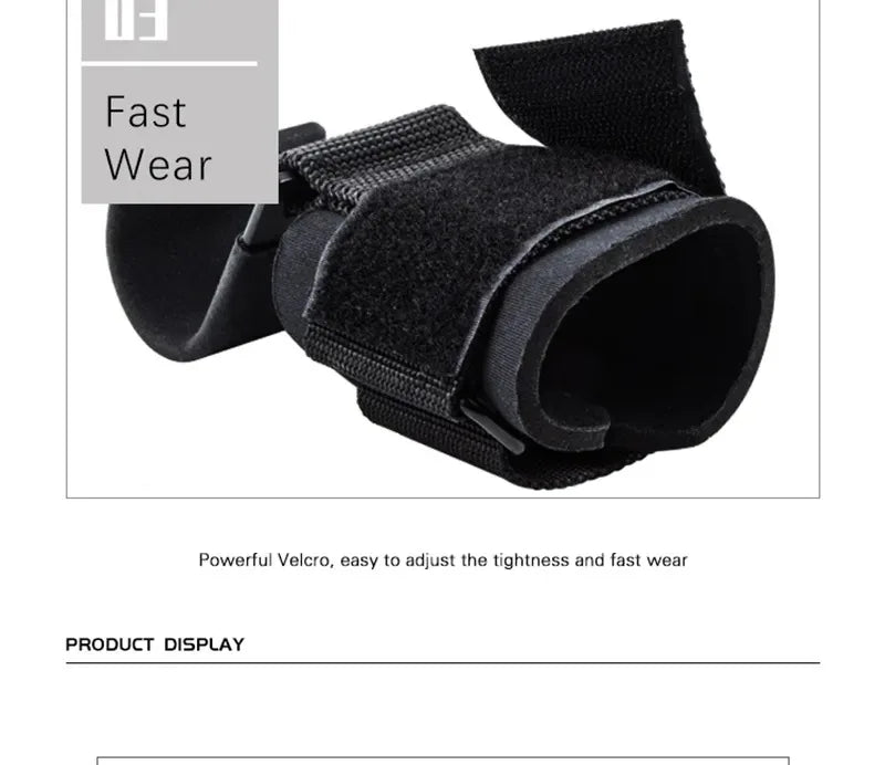 Weight Lifting Hook Grips with Wrist Wraps for Gym Training