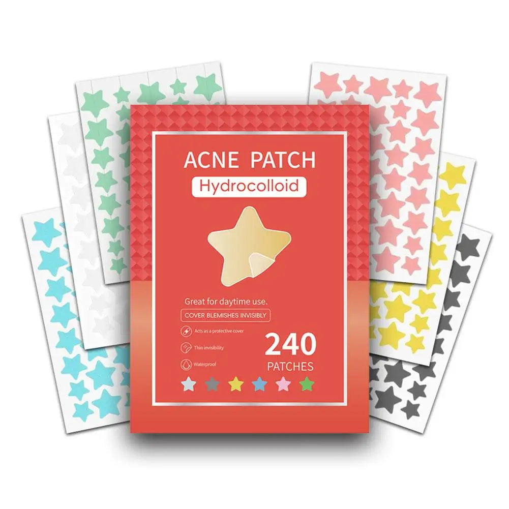 Colorful Star Pimple Patch – Invisible Acne Spot Stickers
