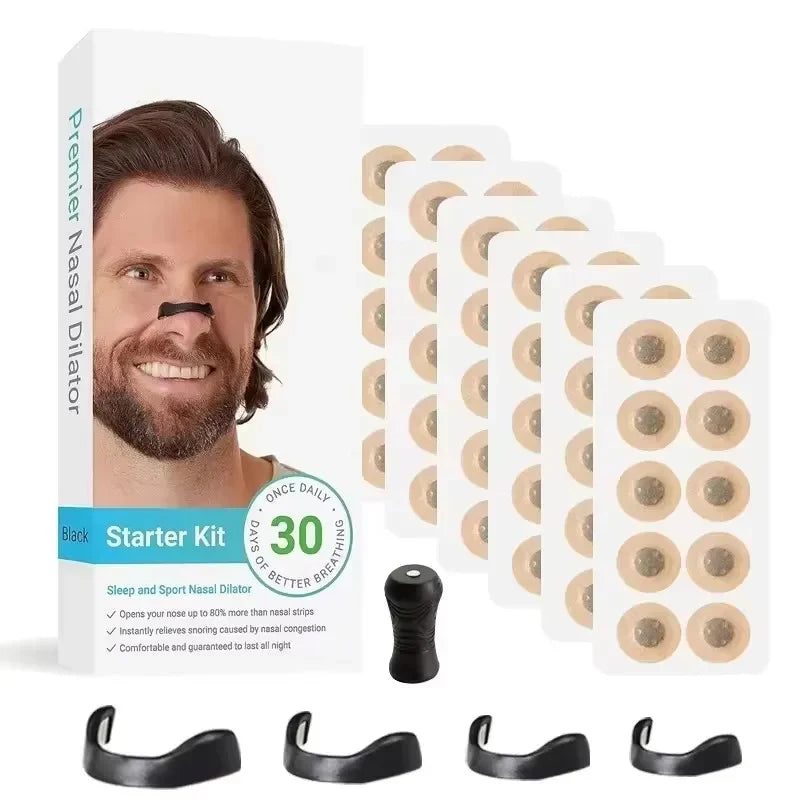 Anti-Snoring Nose Clip – Magnetic Nasal Breathing Dilator Kit