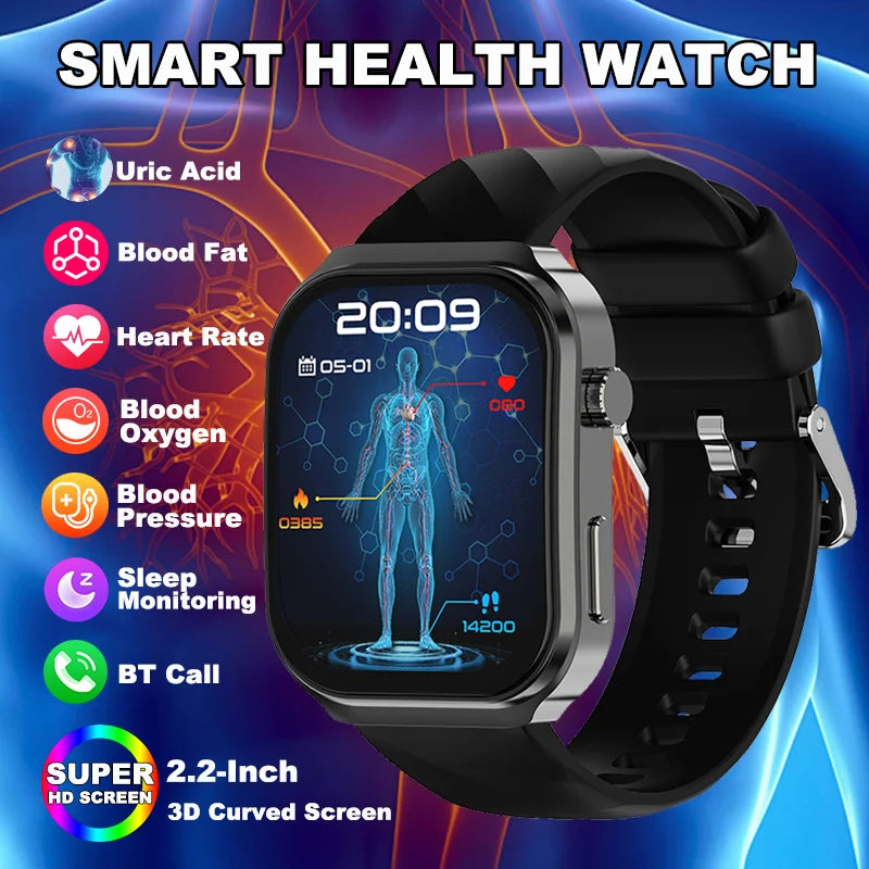 LIGE 2025 AI Health Diagnose Smartwatch with Bluetooth Call