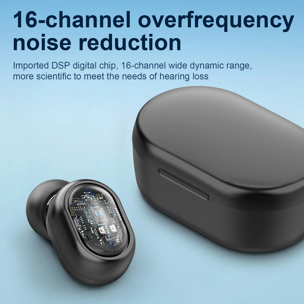 Mini Invisible Rechargeable ITE Hearing Aid for Elderly