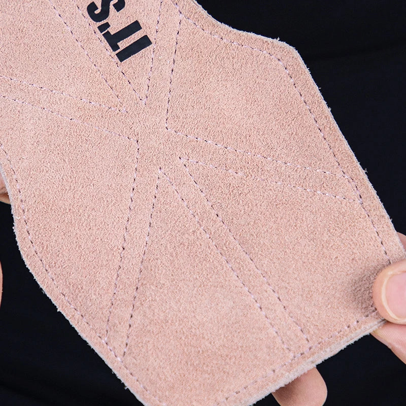 Cowhide Gym Gloves Grips for Weightlifting & CrossFit