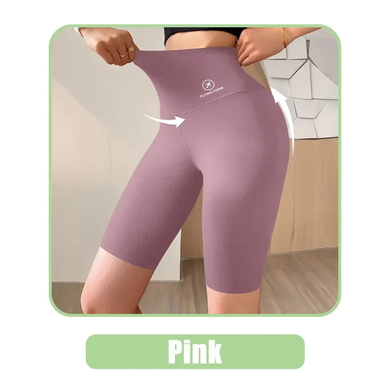 Women’s High Waist Sports Shorts for Gym, Yoga & Fitness