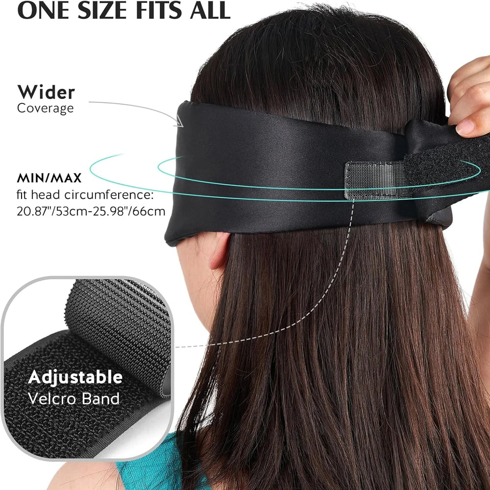 Mulberry Silk Sleep Mask – Soft Padded Light-Blocking Eyepatch