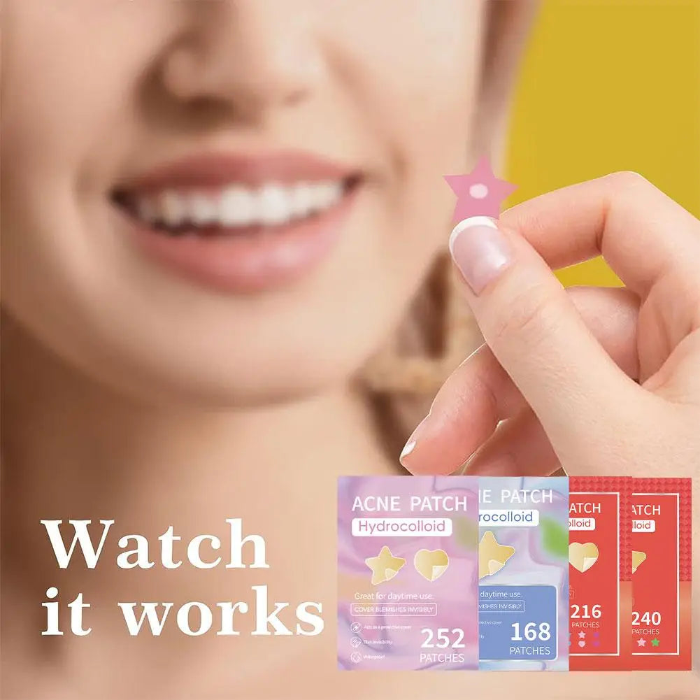 Colorful Star Pimple Patch – Invisible Acne Spot Stickers