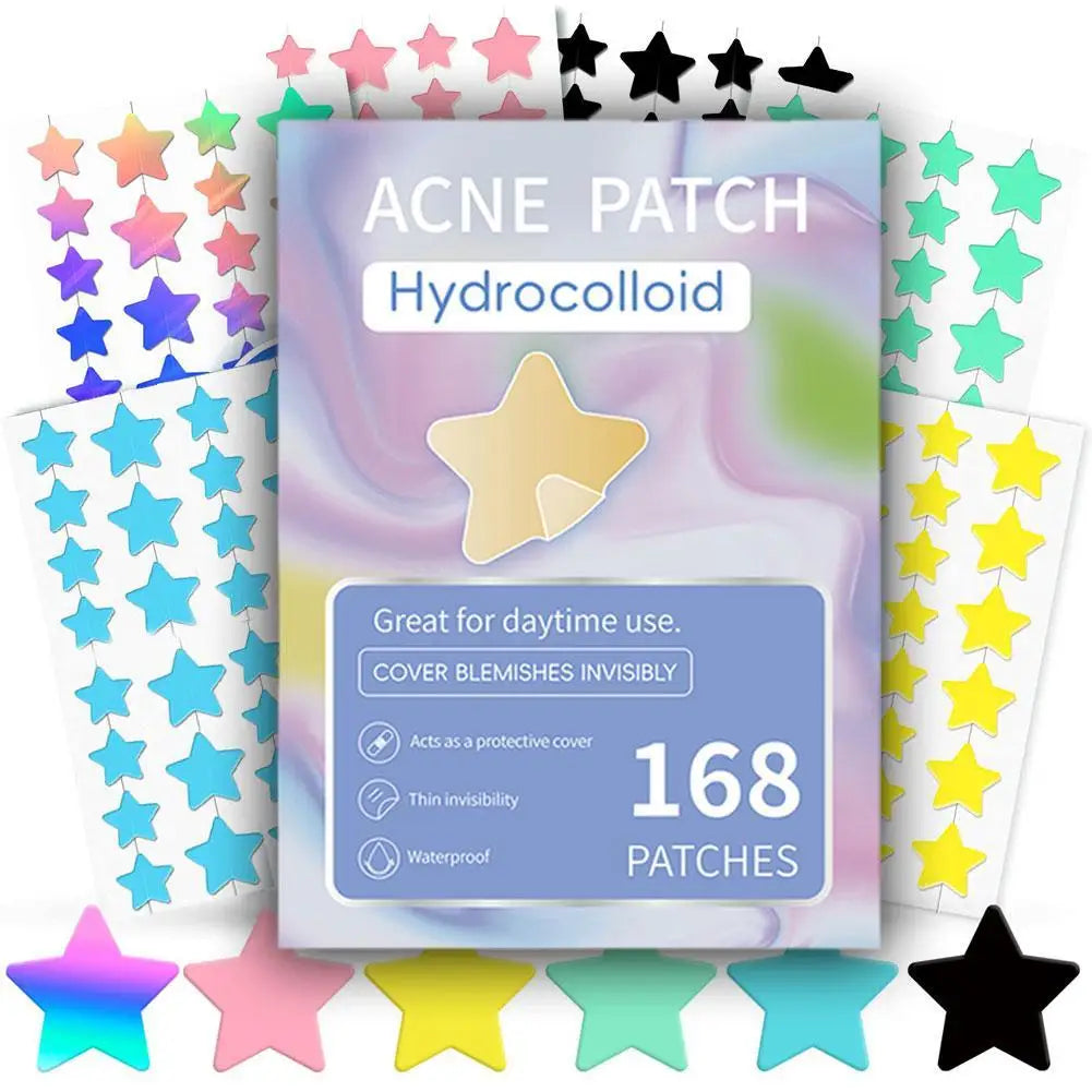 Colorful Star Pimple Patch – Invisible Acne Spot Stickers