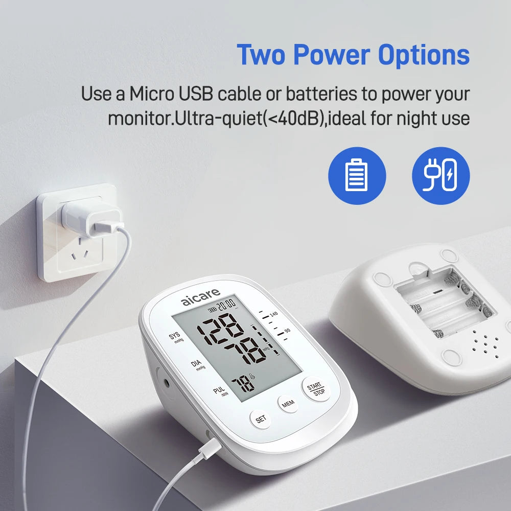 AICARE Automatic Upper Arm Digital Blood Pressure Monitor