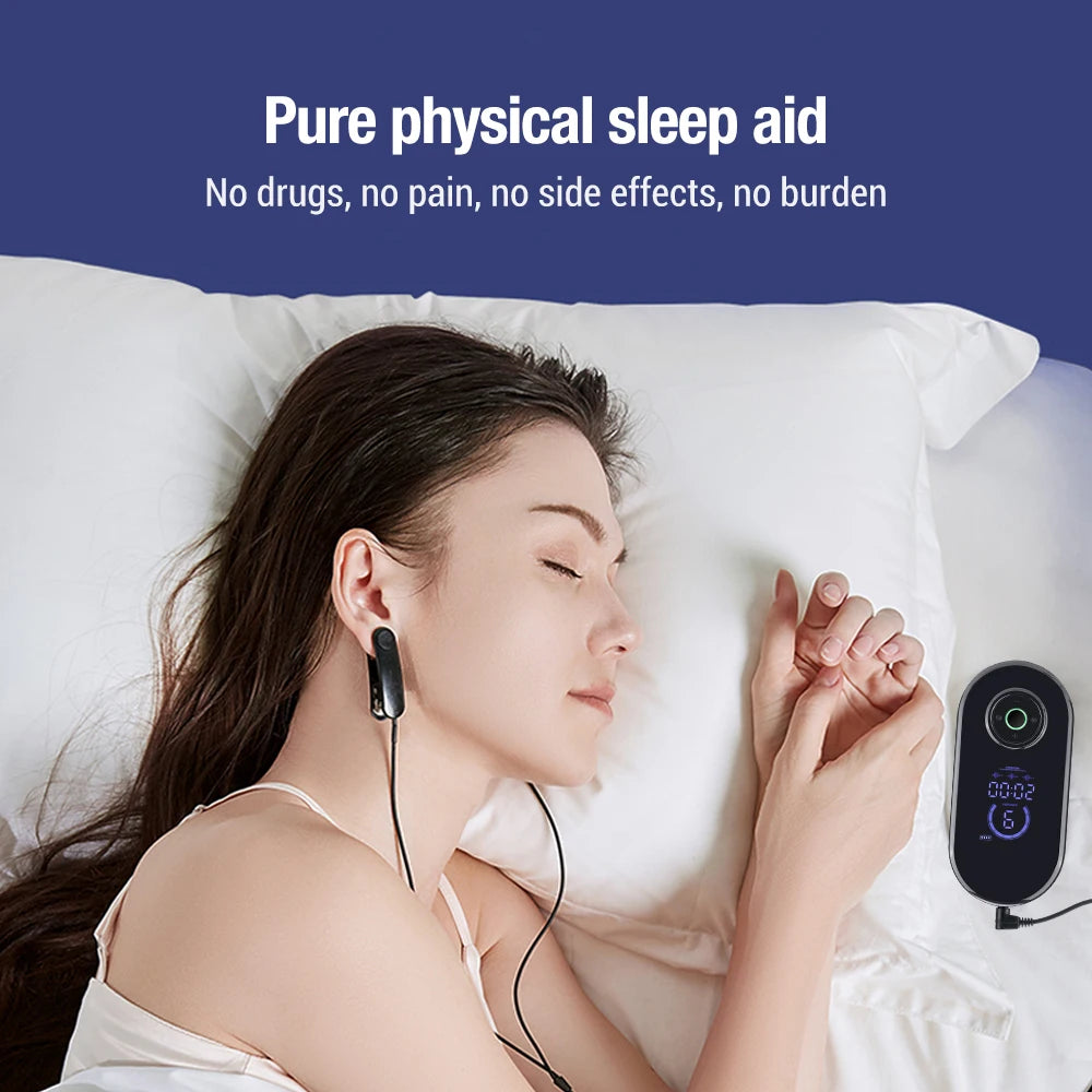 Ear Clip CES Therapy Device for Insomnia and Anxiety Relief