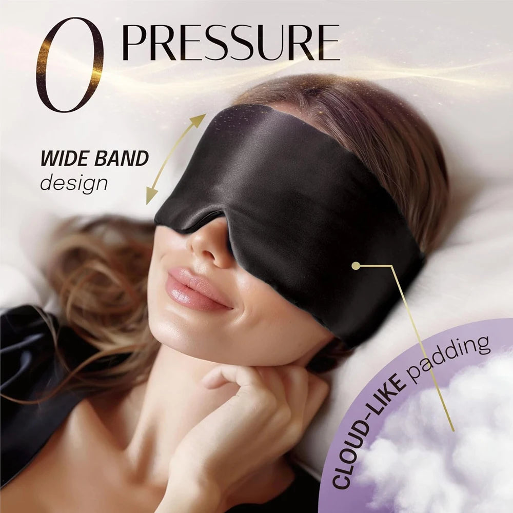 Mulberry Silk Sleep Mask – Soft Padded Light-Blocking Eyepatch