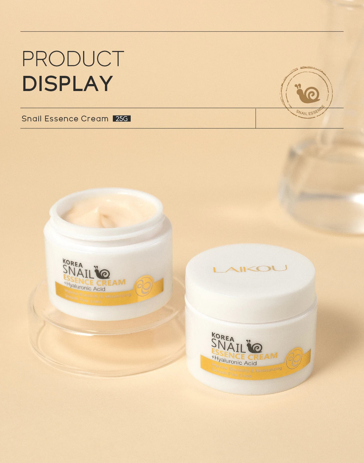 Snail Anti-Aging Face Cream – Collagen & Moisturizing Day Cream