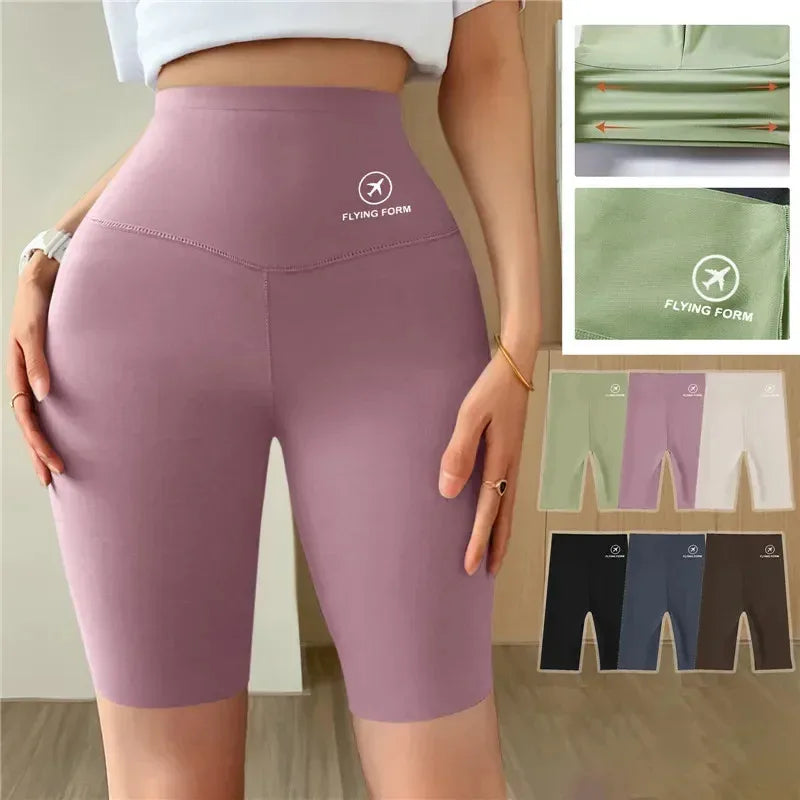Women’s High Waist Sports Shorts for Gym, Yoga & Fitness