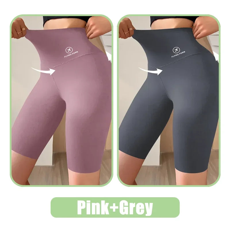 Women’s High Waist Sports Shorts for Gym, Yoga & Fitness