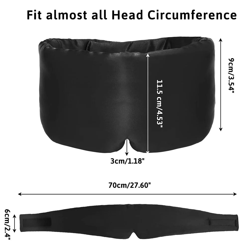 Mulberry Silk Sleep Mask – Adjustable Light-Blocking Eyepatch