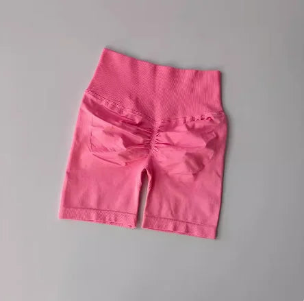 Women’s High-Waist Yoga Shorts – Hip Push-Up & Tummy Control
