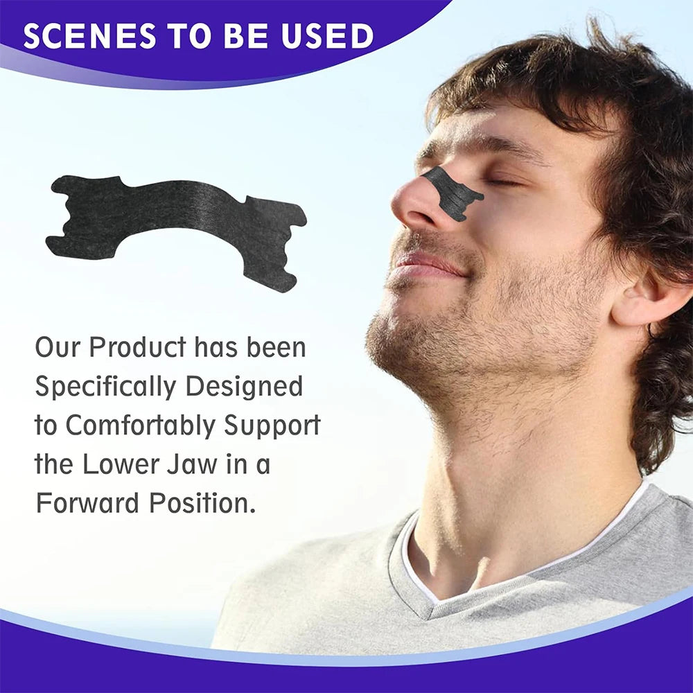 Black Nose Strips – Extra Strength Anti-Snoring Nasal Strips