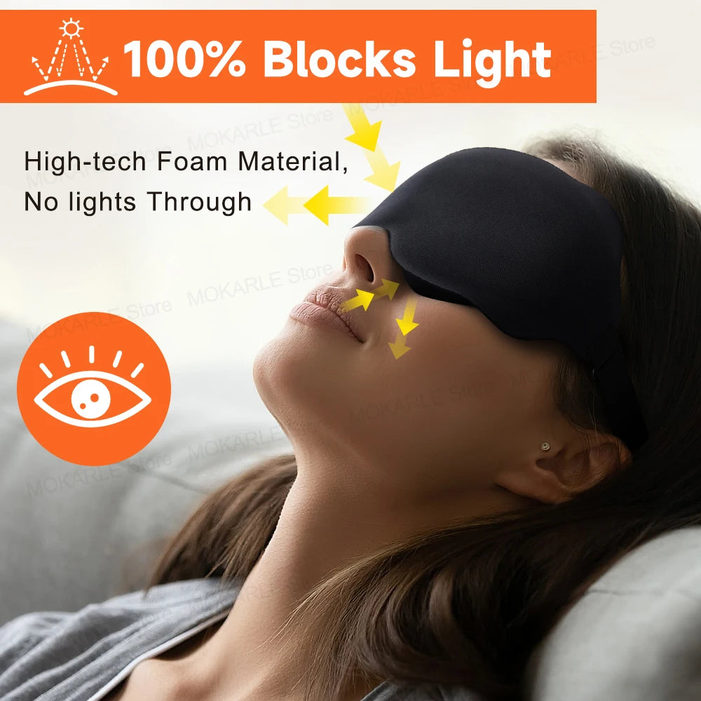 3D Sleep Mask – Soft Light-Blocking Eye Shade