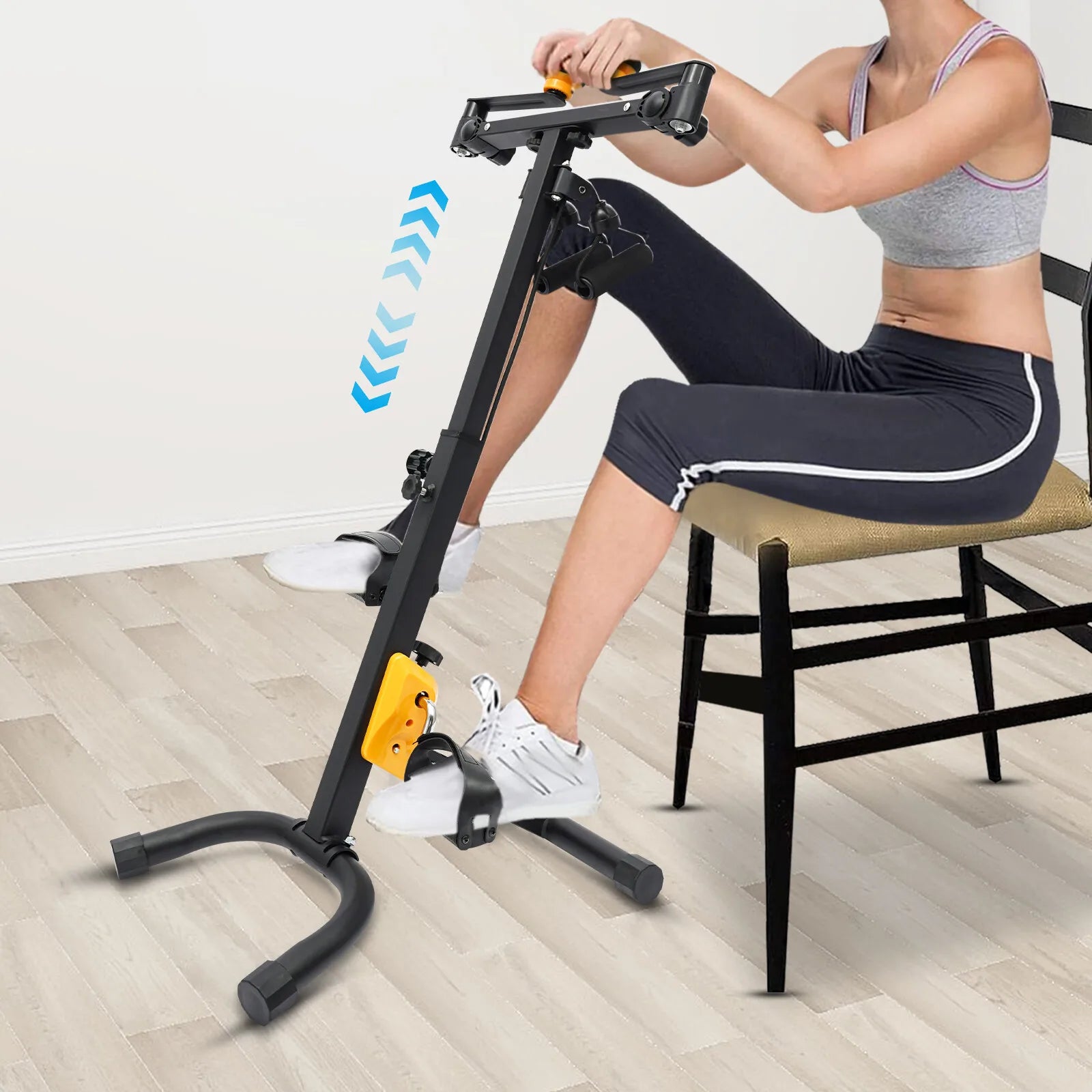 Foldable Pedal Exerciser – Adjustable Senior Rehab Bike