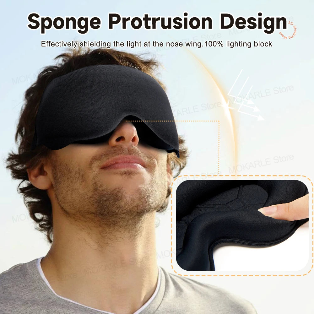 3D Sleep Mask – Soft Light-Blocking Eye Shade