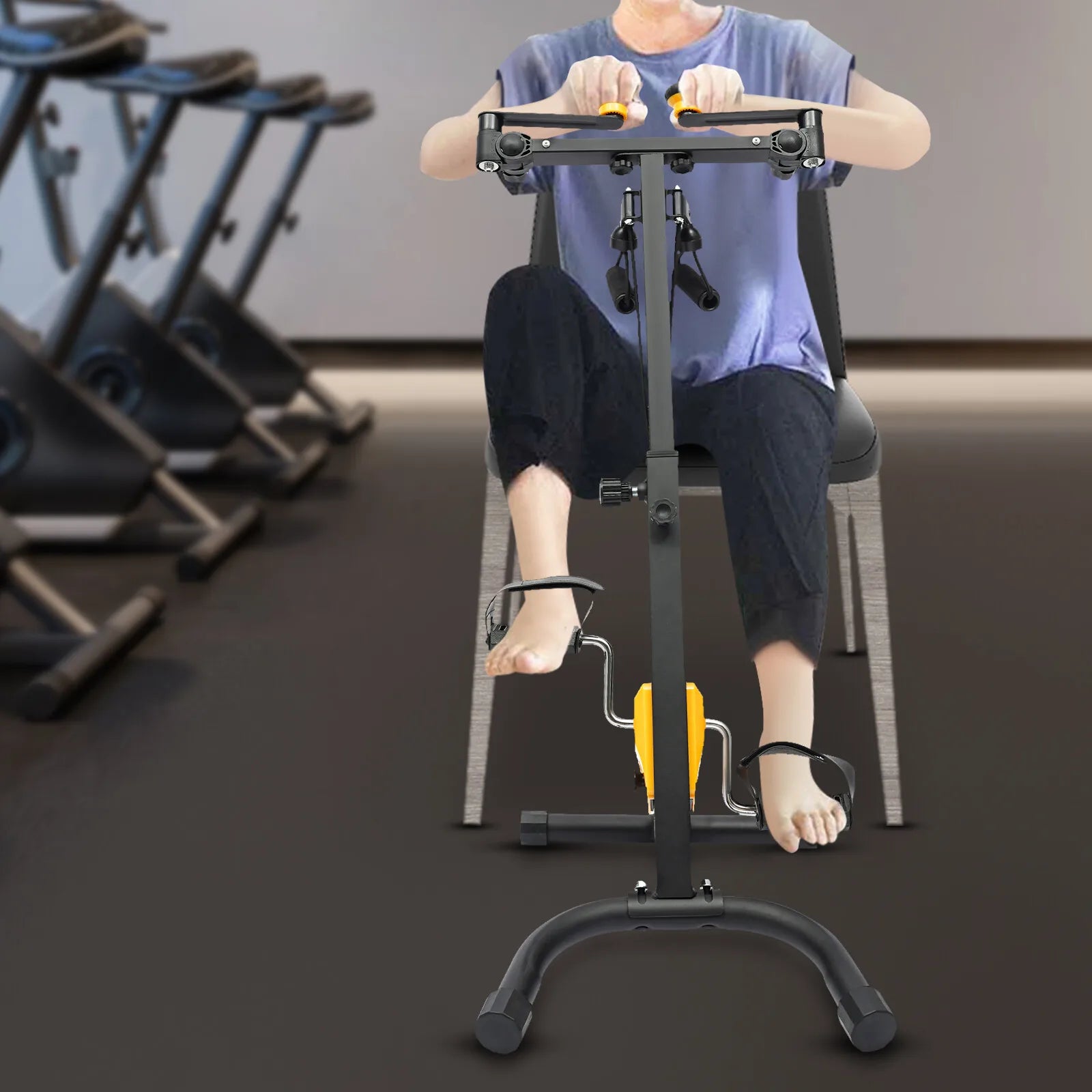 Foldable Pedal Exerciser – Adjustable Senior Rehab Bike