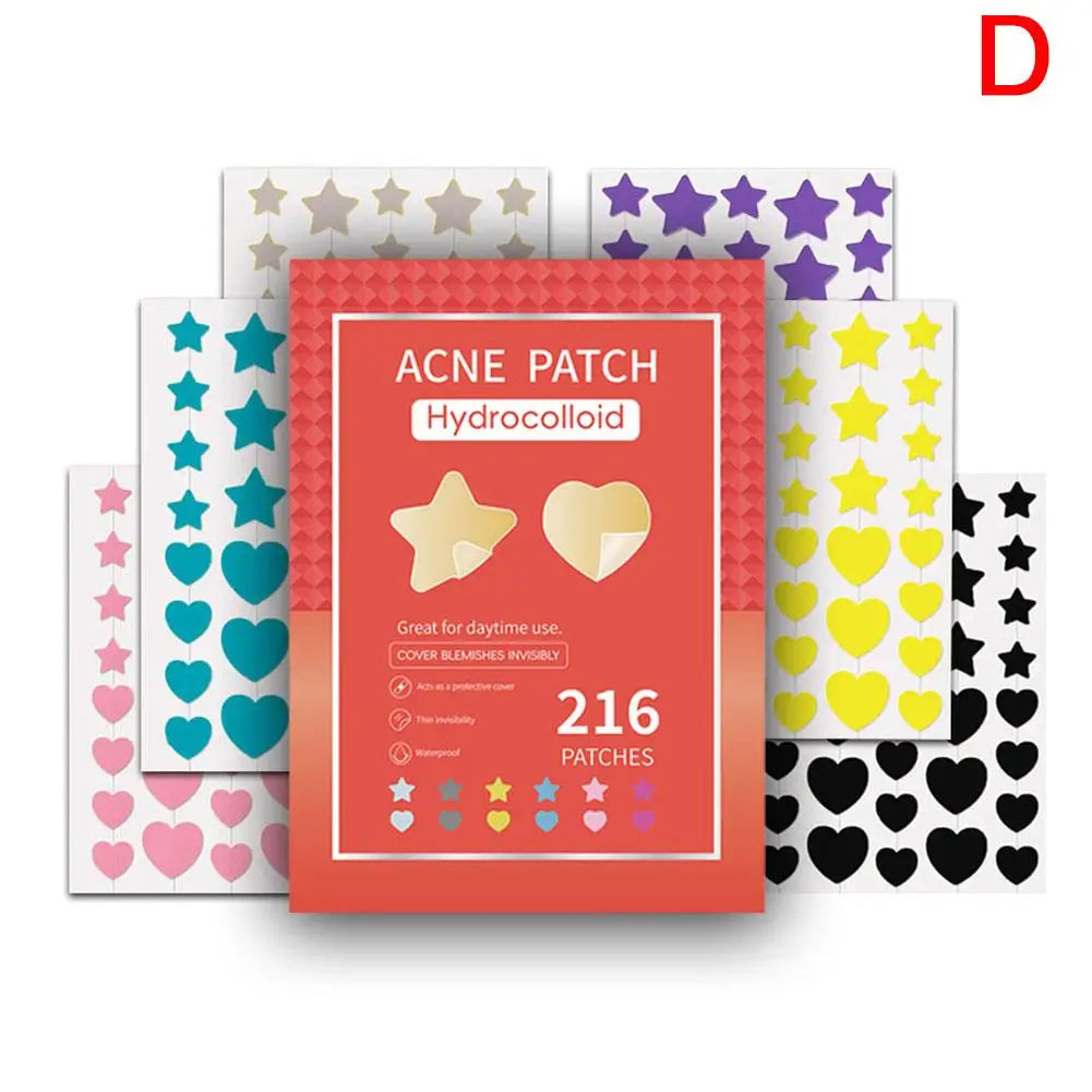 Colorful Star Pimple Patch – Invisible Acne Spot Stickers