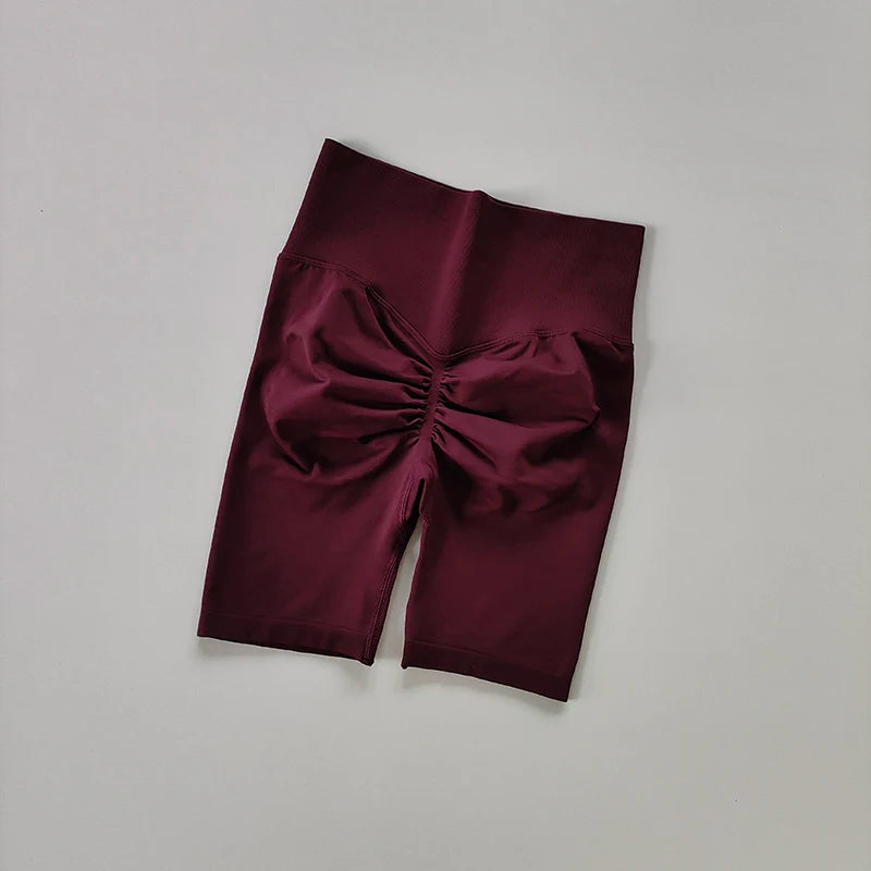 Women’s High-Waist Yoga Shorts – Hip Push-Up & Tummy Control