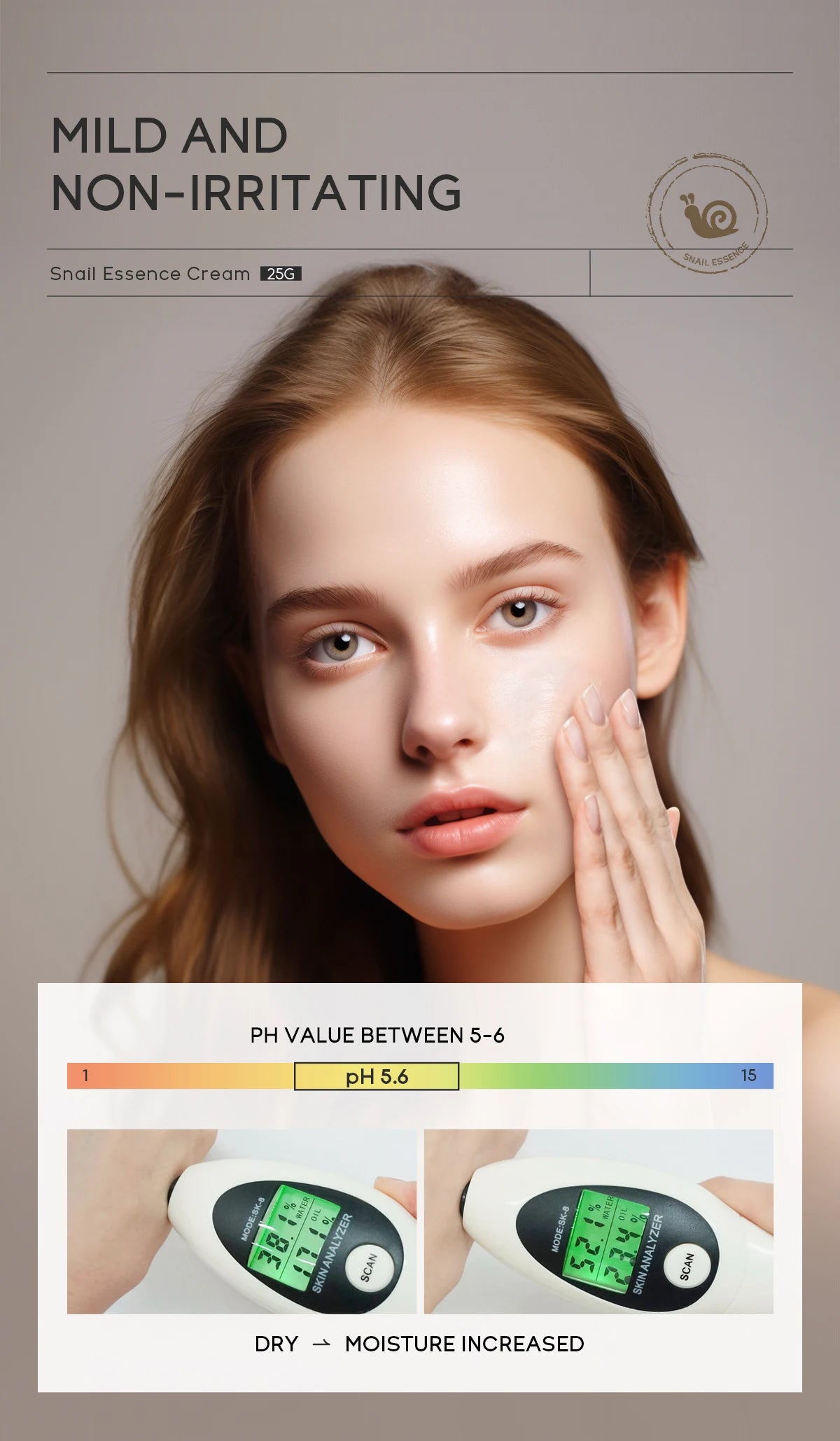Snail Anti-Aging Face Cream – Collagen & Moisturizing Day Cream