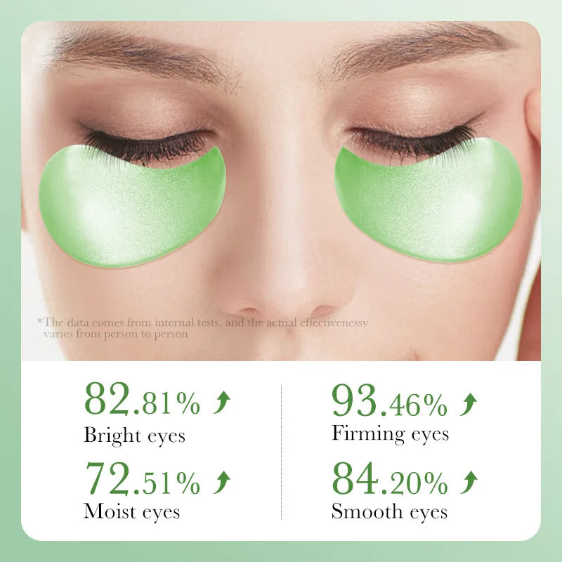 60PCS Aloe Vera Collagen Eye Mask for Dark Circles & Puffiness