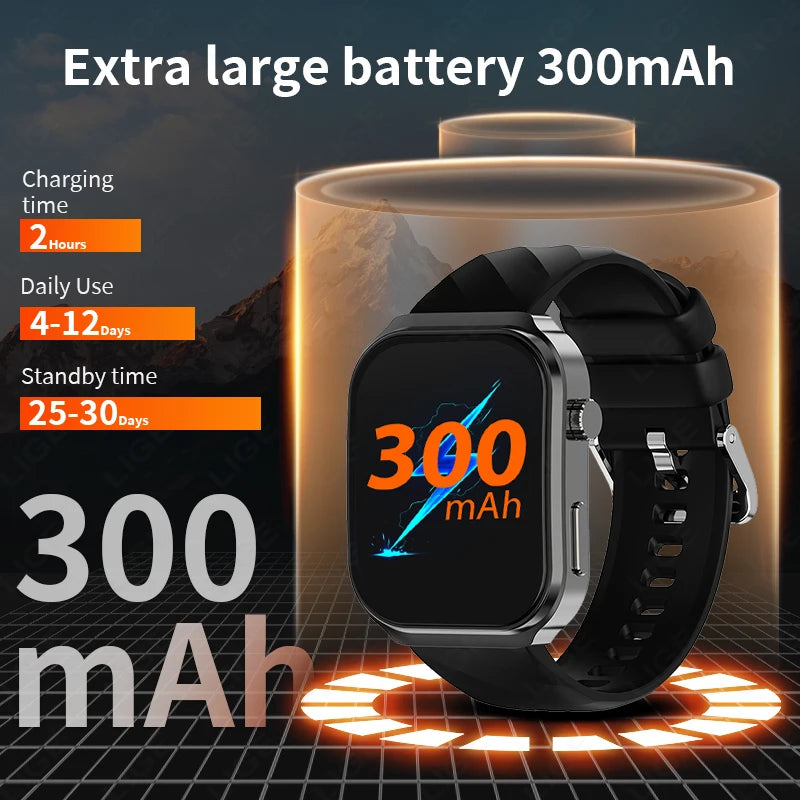 LIGE 2025 AI Health Diagnose Smartwatch with Bluetooth Call