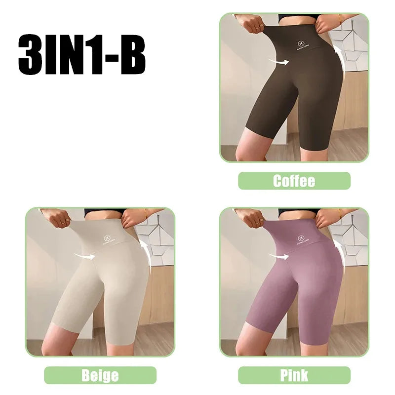 Women’s High Waist Sports Shorts for Gym, Yoga & Fitness