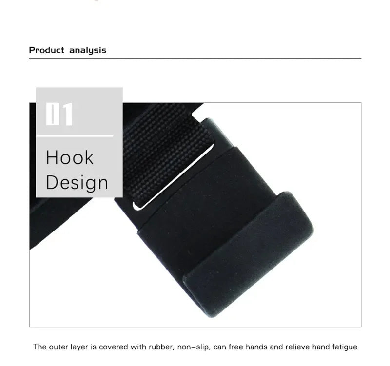 Weight Lifting Hook Grips with Wrist Wraps for Gym Training