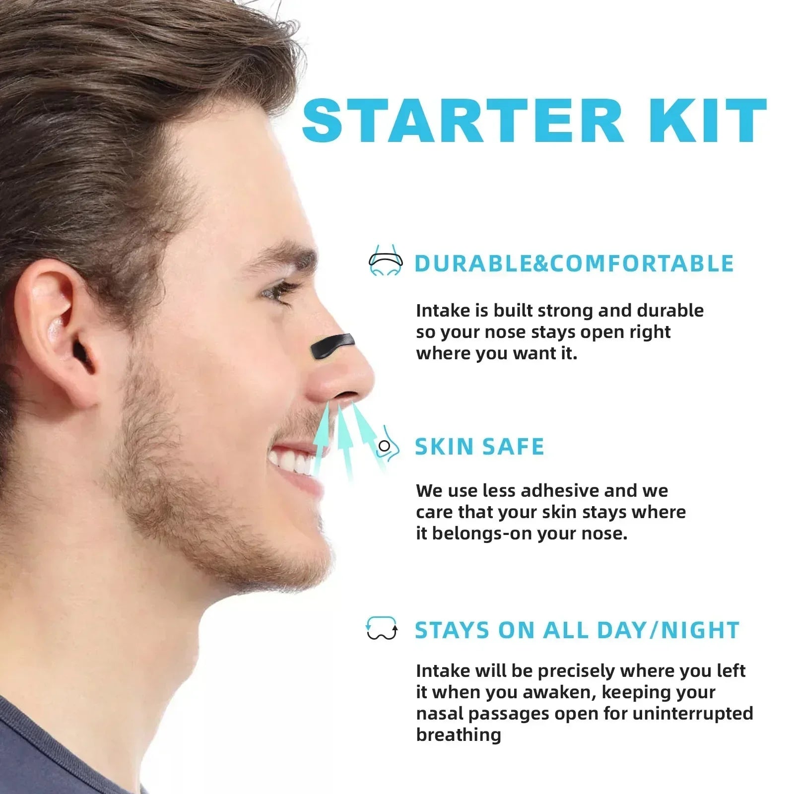 Anti-Snoring Nose Clip – Magnetic Nasal Breathing Dilator Kit