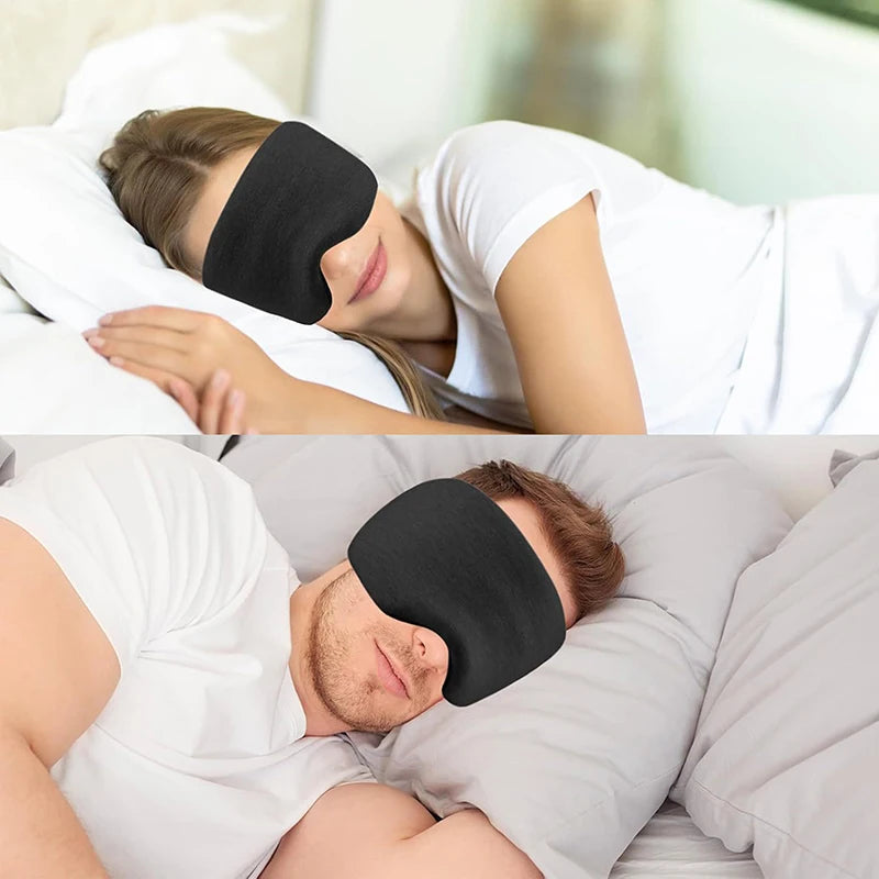 3D Sleep Mask – 100% Blackout Adjustable Eye Cover