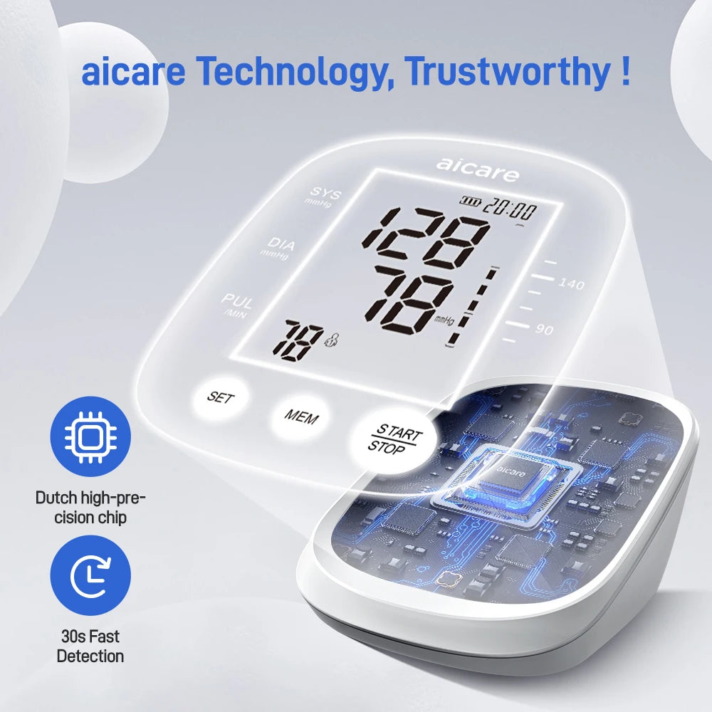 AICARE Automatic Upper Arm Digital Blood Pressure Monitor