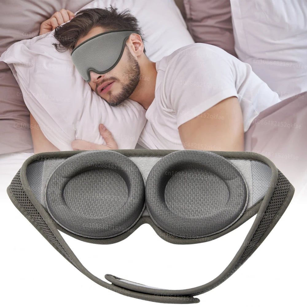 3D Sleep Mask – 100% Blackout Adjustable Eye Cover