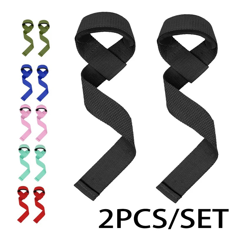 2PCS Weightlifting Wrist Straps for Strength & Gym Training