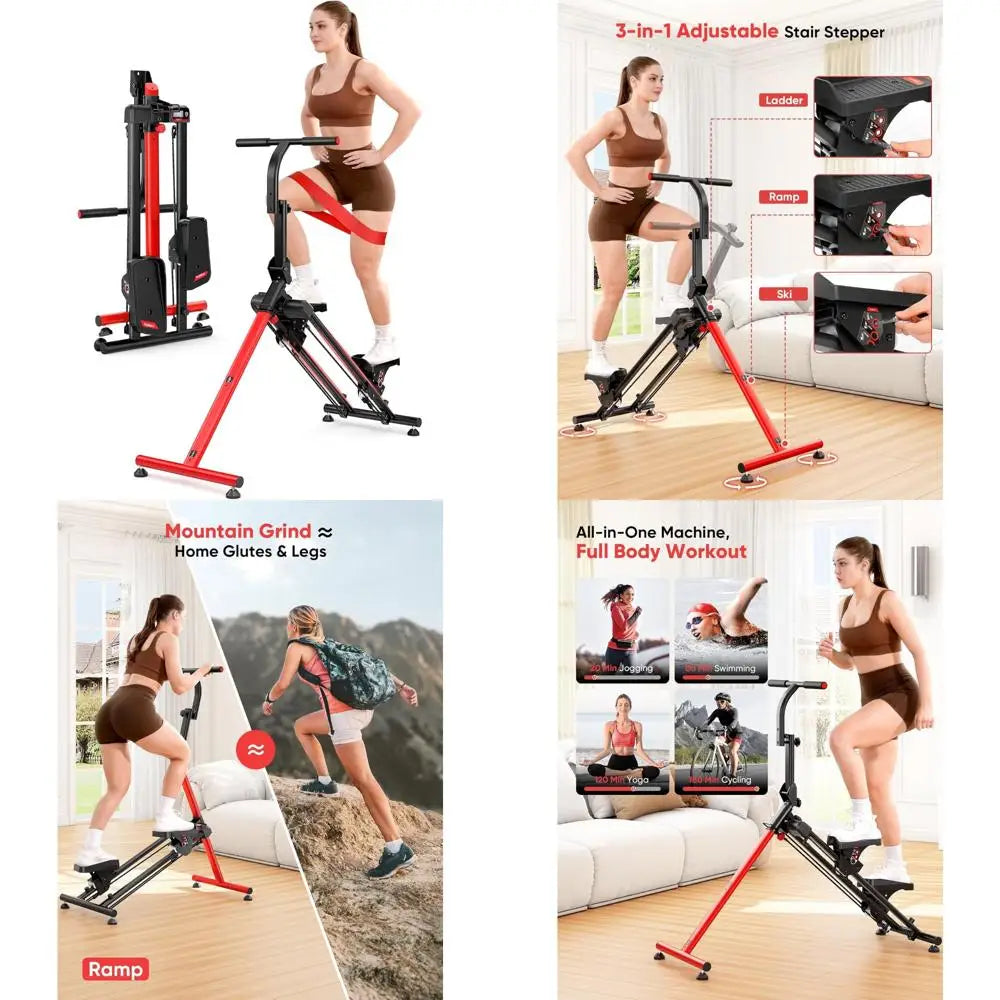 Adjustable Stair Stepper – Home Fitness & Ski Workout Machine