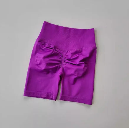 Women’s High-Waist Yoga Shorts – Hip Push-Up & Tummy Control