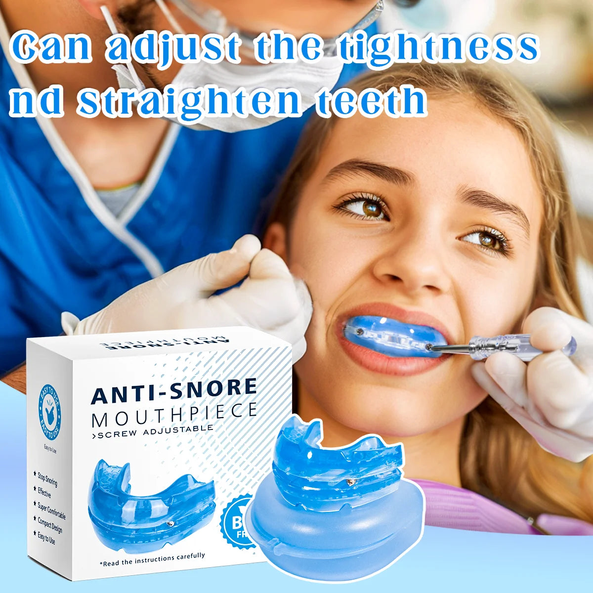 Adjustable Anti-Snoring Mouth Guard – Stop Snoring & Improve Sleep