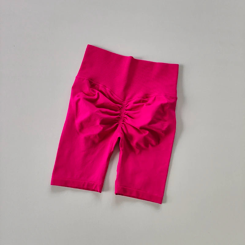 Women’s High-Waist Yoga Shorts – Hip Push-Up & Tummy Control