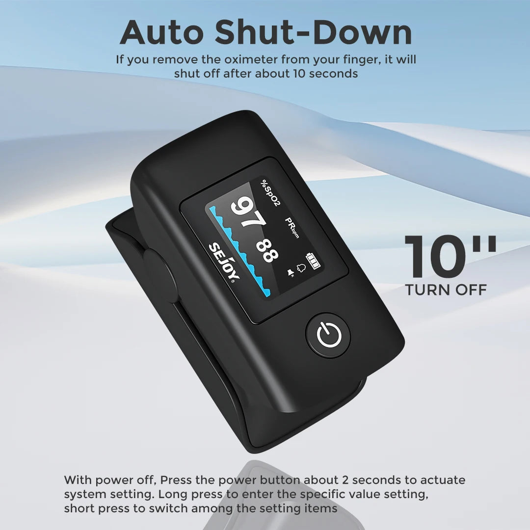 Sejoy Digital Wrist BP Monitor & Finger Pulse Oximeter