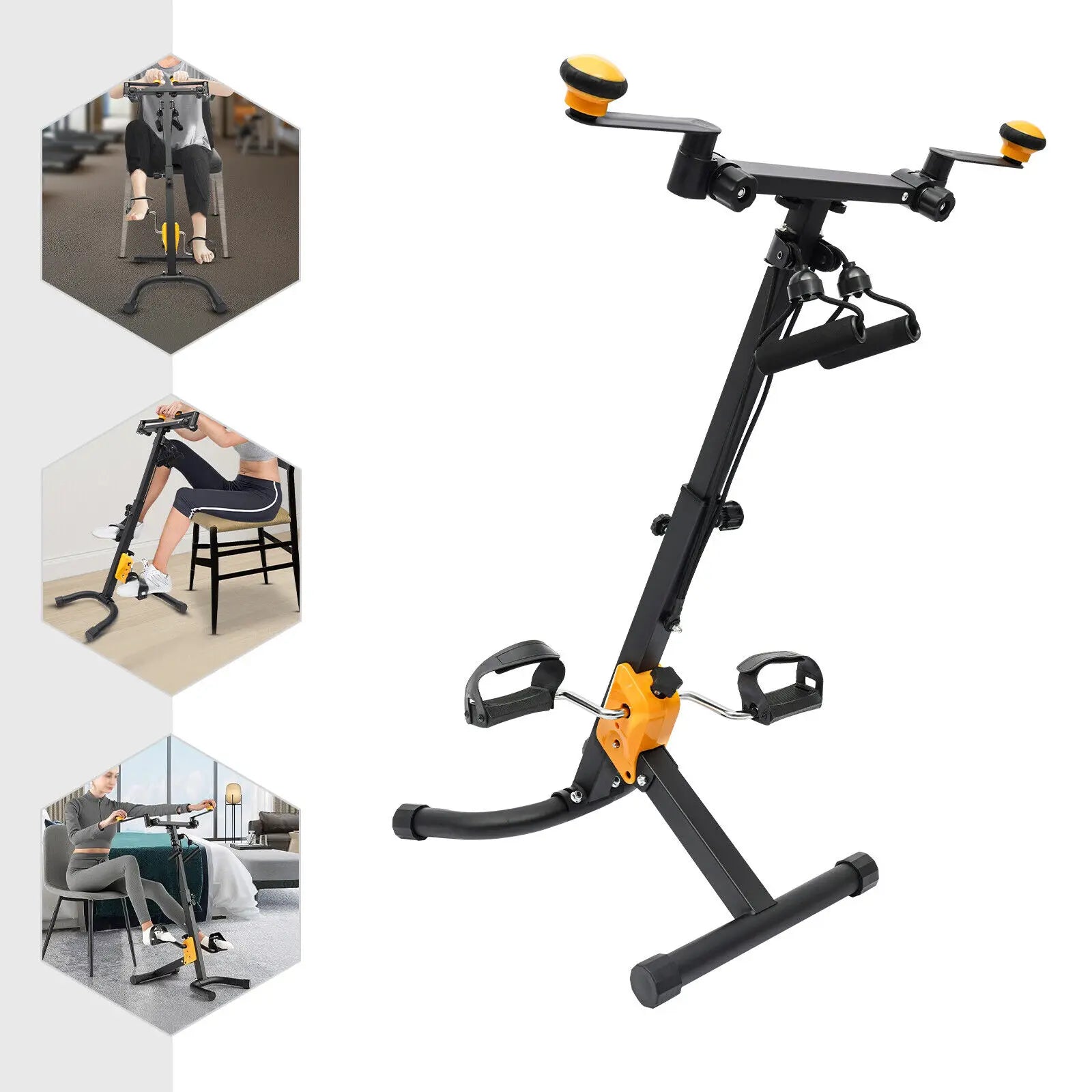 Foldable Pedal Exerciser – Adjustable Senior Rehab Bike
