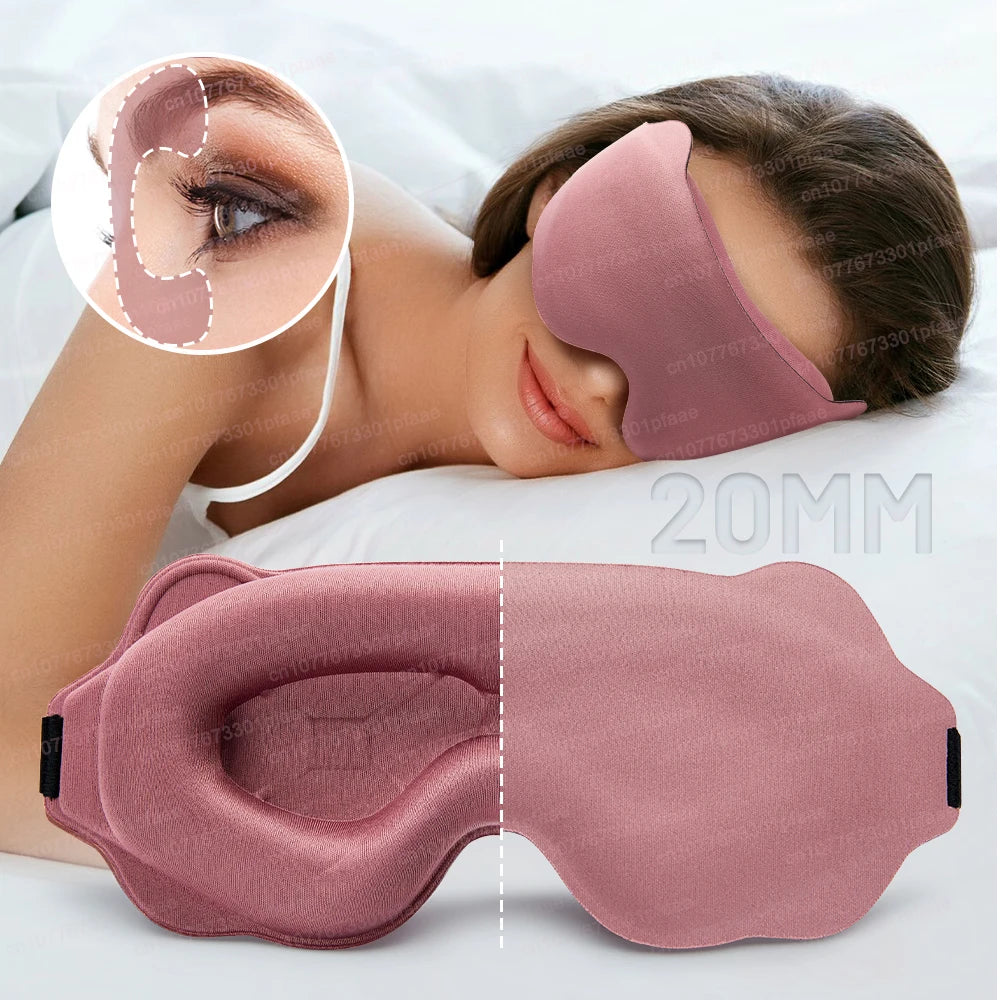 3D Memory Foam Sleep Mask Light Blocking Eyeshade