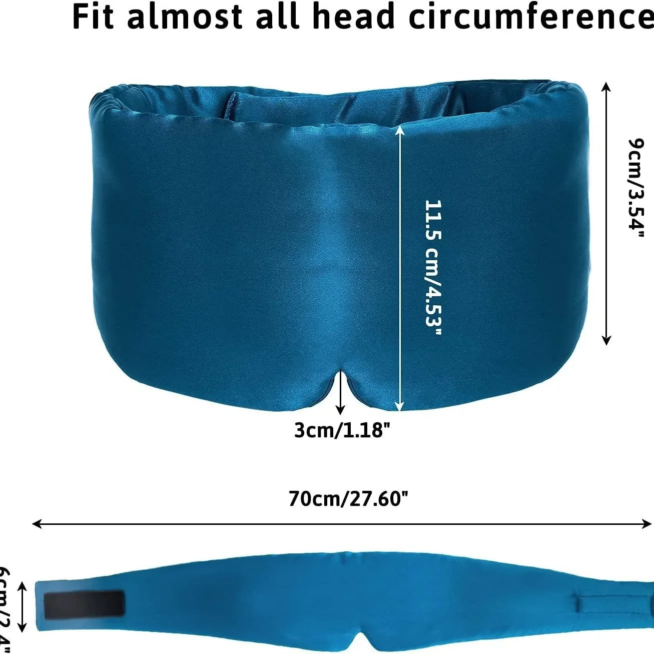100% Mulberry Silk Sleep Mask Light Blocking Eyeshade