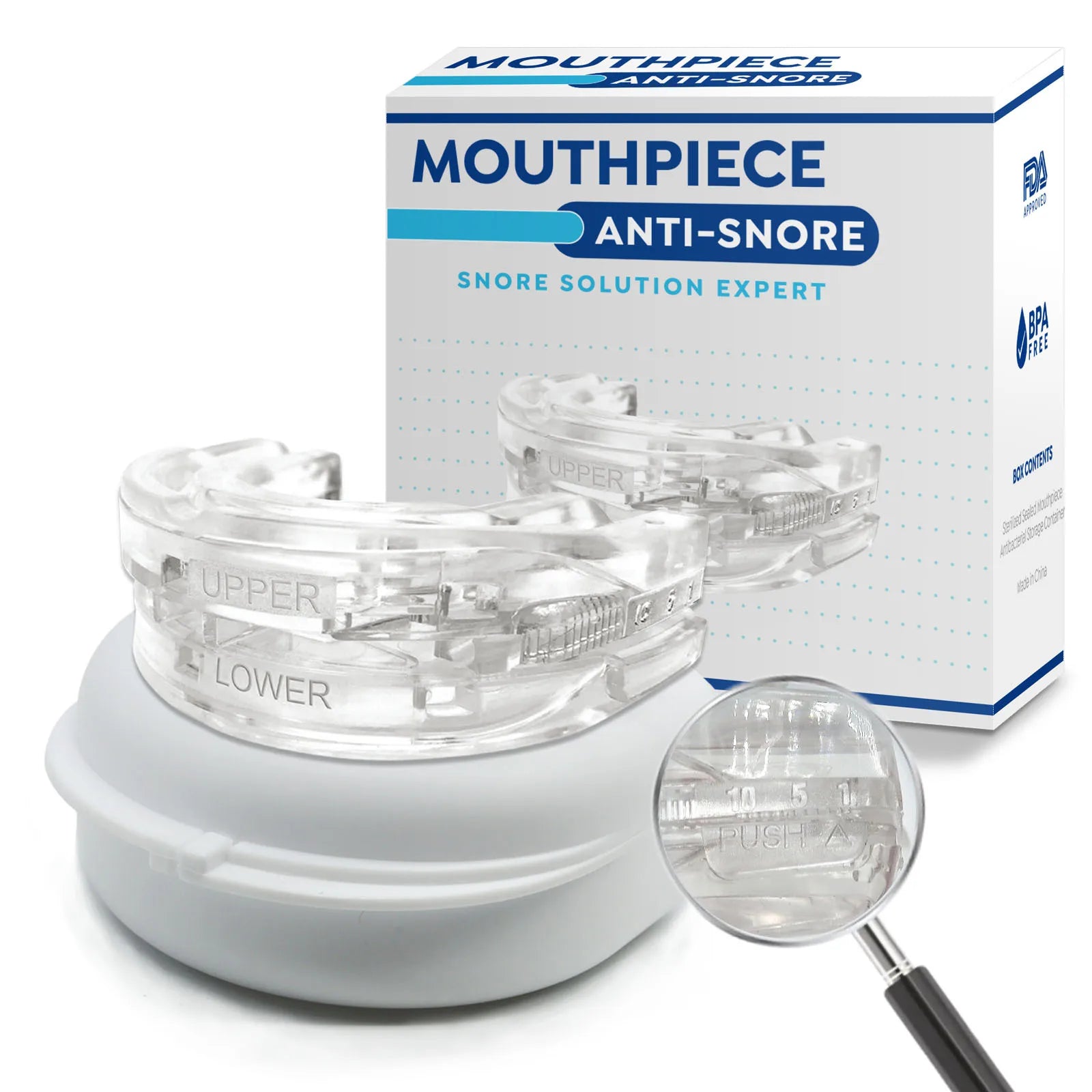 Adjustable Anti-Snoring Mouth Guard – Stop Snoring & Improve Sleep