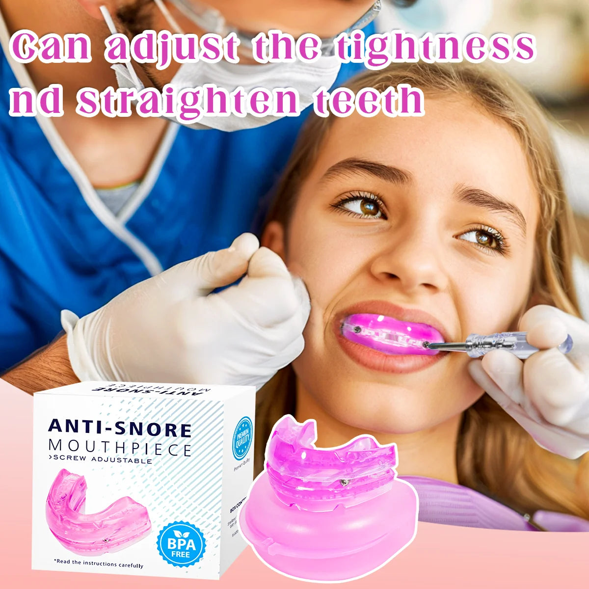 Adjustable Anti-Snoring Mouth Guard – Stop Snoring & Improve Sleep