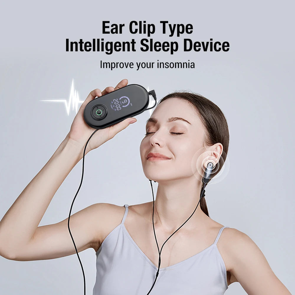 Ear Clip CES Therapy Device for Insomnia and Anxiety Relief