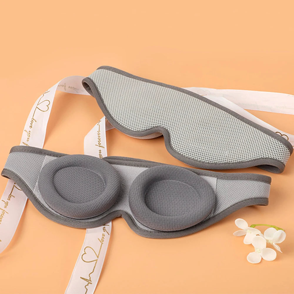 3D Sleep Mask – 100% Blackout Adjustable Eye Cover